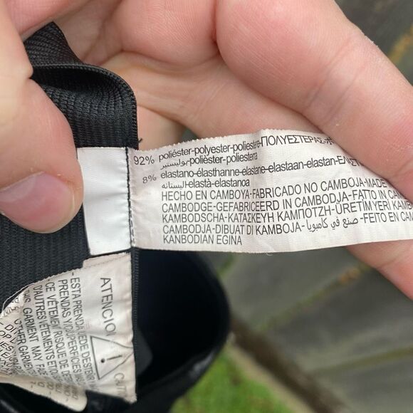 Zara Black Faux Leather Zebra Leggings | XS - Picture 5 of 6